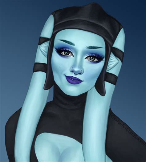 naked twilek|A Star Wars Twilek jedi chick gets fucked with